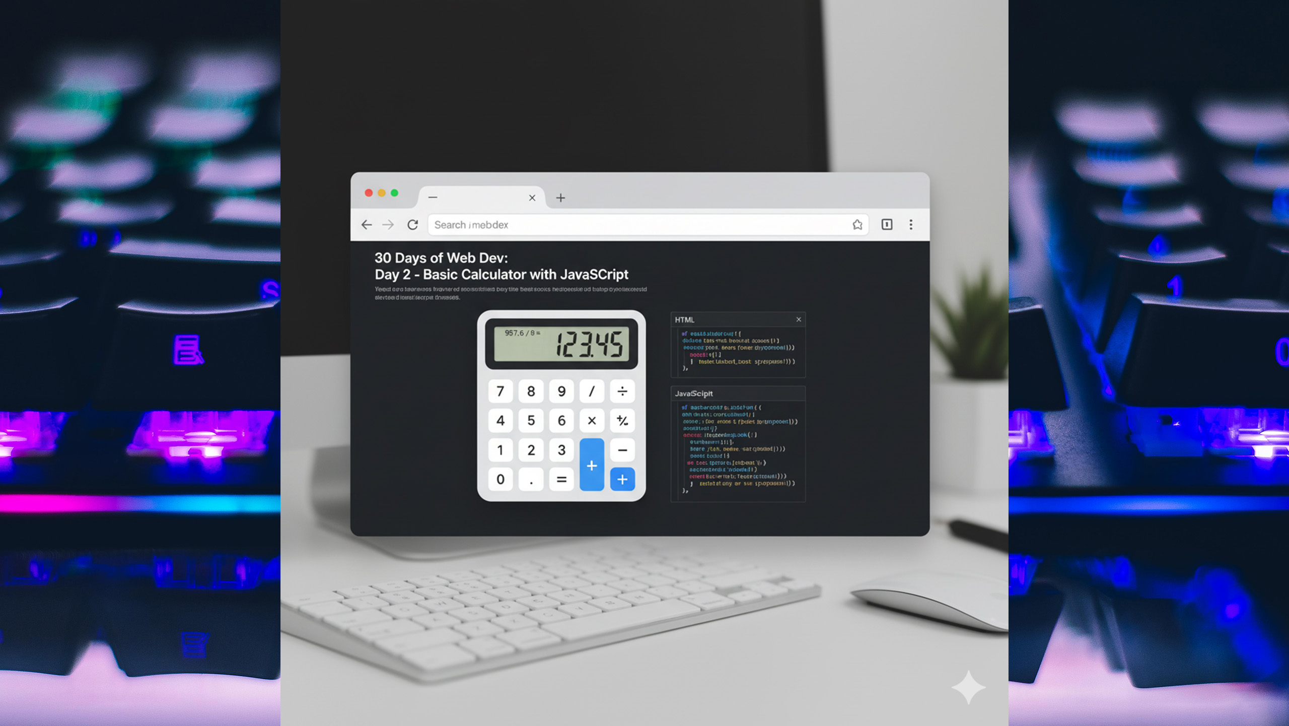 30 Days of Web Dev: Day 2 - Basic Calculator with JavaScript