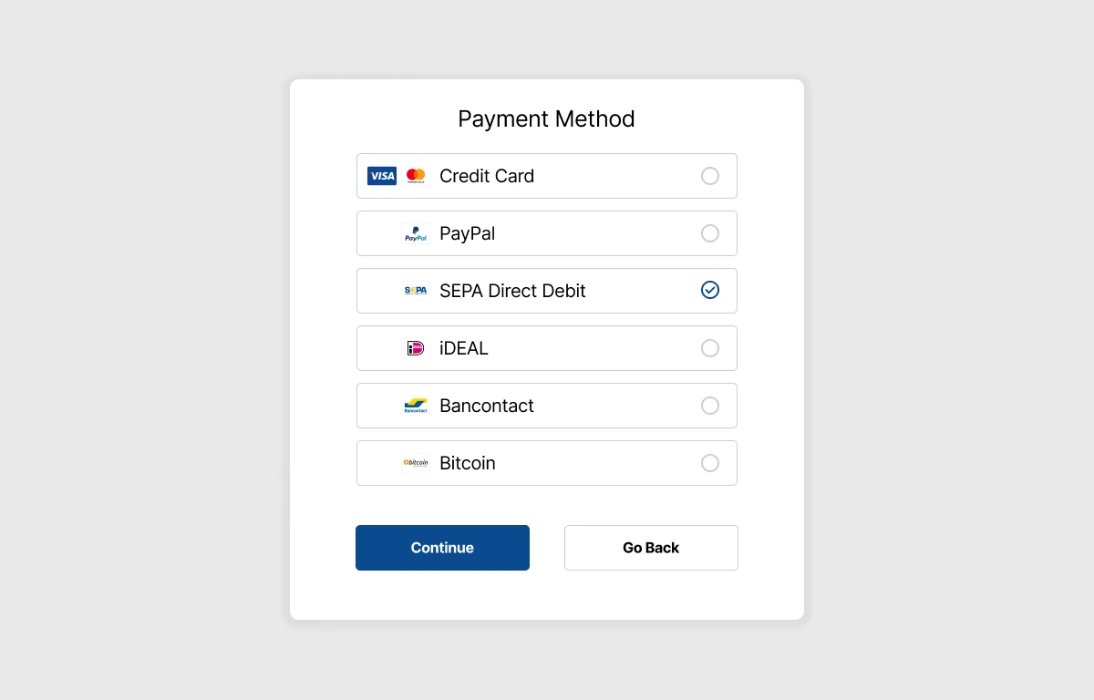 UX/UI Payment Methods for Europe - Anthony Ellsworth